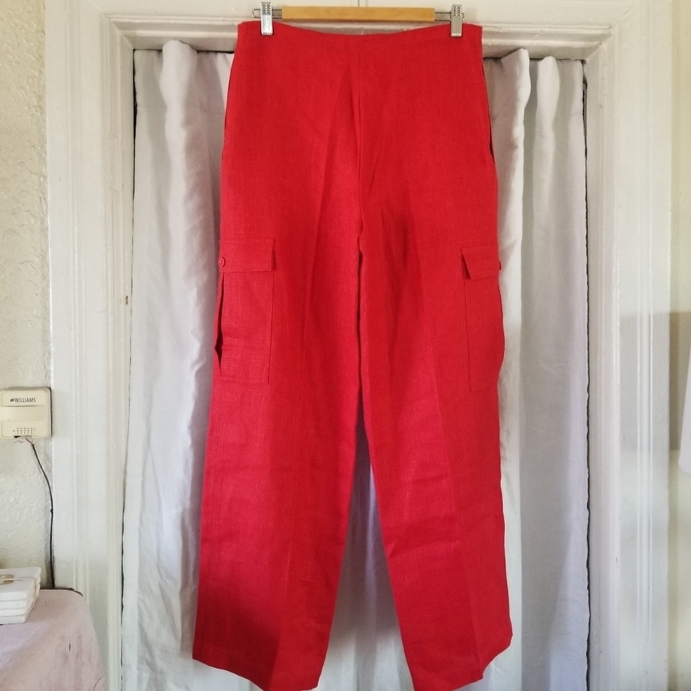 Worlds Apart | 100% Linen Cargo Pants